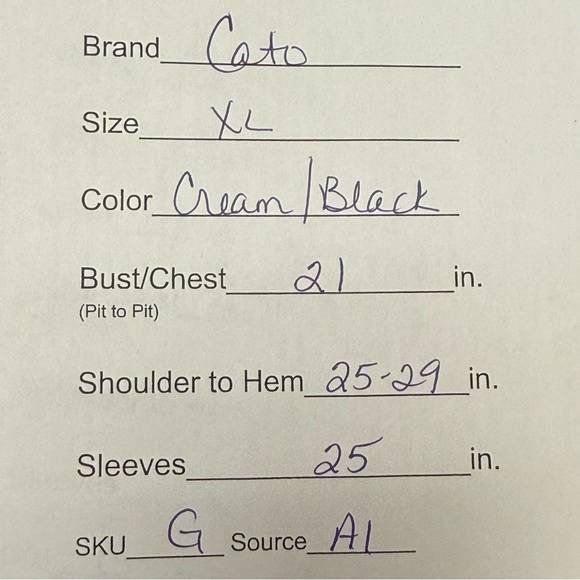 Cato Cream Black Graphic Top XL Paris City Print Rhinestone Long Sleeve - Picture 12 of 12